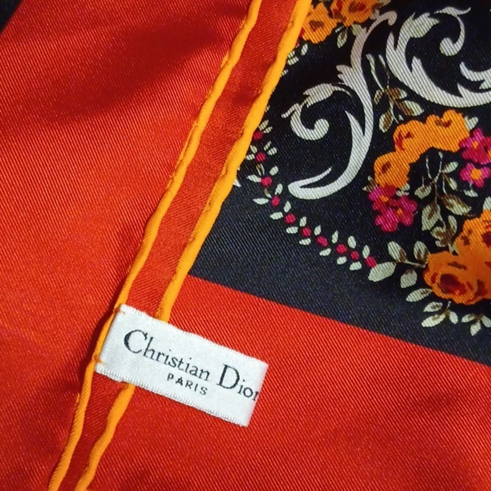 Christian Dior Silk Baroque Scarf